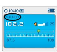 IRIVER IFP-1000 - Sélection de FM stéréo/mono - 1