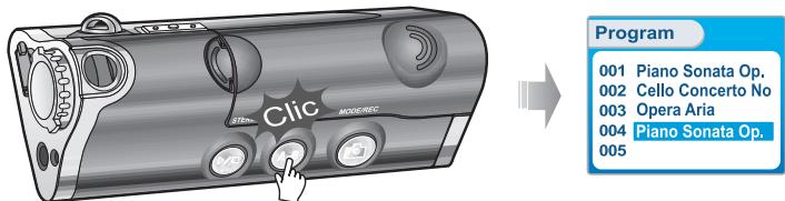 IRIVER IFP-1000 - Activation du mode program - 2