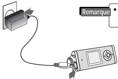 IRIVER IFP-1000 - Charge à l'aide de l'adaptateur CA - 1