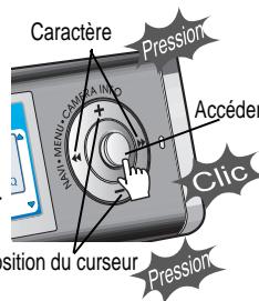 IRIVER IFP-1000 - Vous pouvez saisir votre nom ou un texte personnalisé. - 1