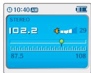 IRIVER IFP-1000 - Écouter la radio FM - 6