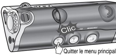 IRIVER IFP-1000 - Quitter le menu principal - 1