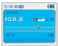 IRIVER IFP-1000 - Réglage de stations FM - 1