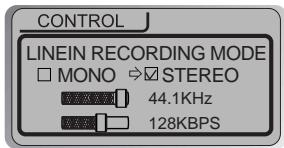 IRIVER IFP-700 - Pour enregistrer à partir d'une source audio externe. - 2