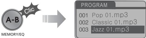 IRIVER IFP-700 - Activation du mode program - 2