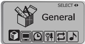 IRIVER IFP-800 - Pour sélectionner le menu principal - 1