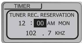 IRIVER IFP-800 - Régler le temps d'enregistrement et la station à enregistrer. - 1