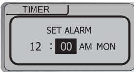 IRIVER IFP-800 - Réglage de l'heure de l'alarme. - 1