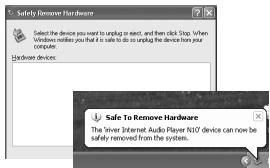 IRIVER N10 - Débranchement du PC - 2