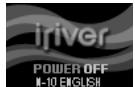 IRIVER N10 - Éteindre le lecteur - 1