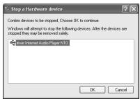 IRIVER N10 - Débranchement du PC - 1