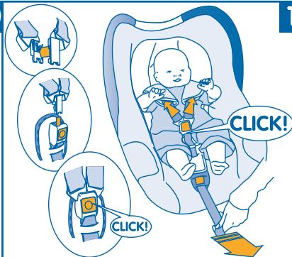 BEBE CONFORT CREATIS FIX - Installation dans un véhicule sans EMBASE installation IN a vehicle without BASE - 3