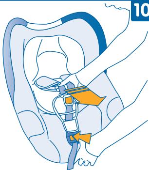 BEBE CONFORT CREATIS FIX - Installation dans un véhicule sans EMBASE installation IN a vehicle without BASE - 2