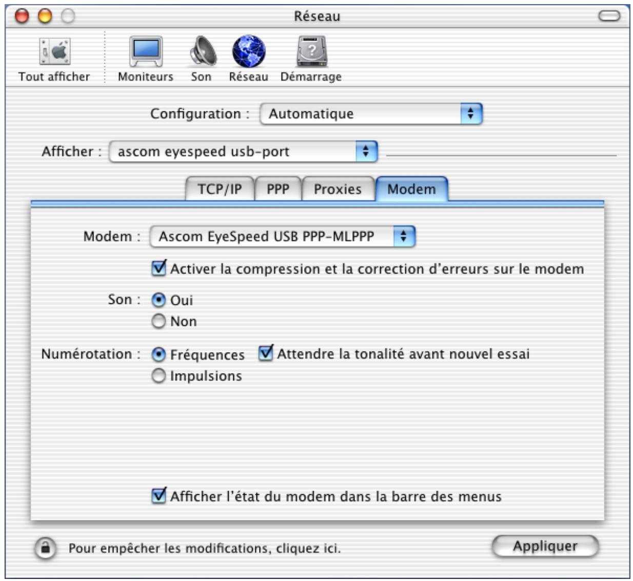 ASCOM EYESPEED USB - Création et paramétrage de la connexion - 4