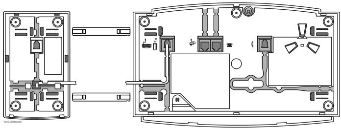 ASCOM ASCOTEL 200 - Fixer le pavé d'extension des touches (EKP) au terminal ou à l'autre pavé d'extension des touches - 1