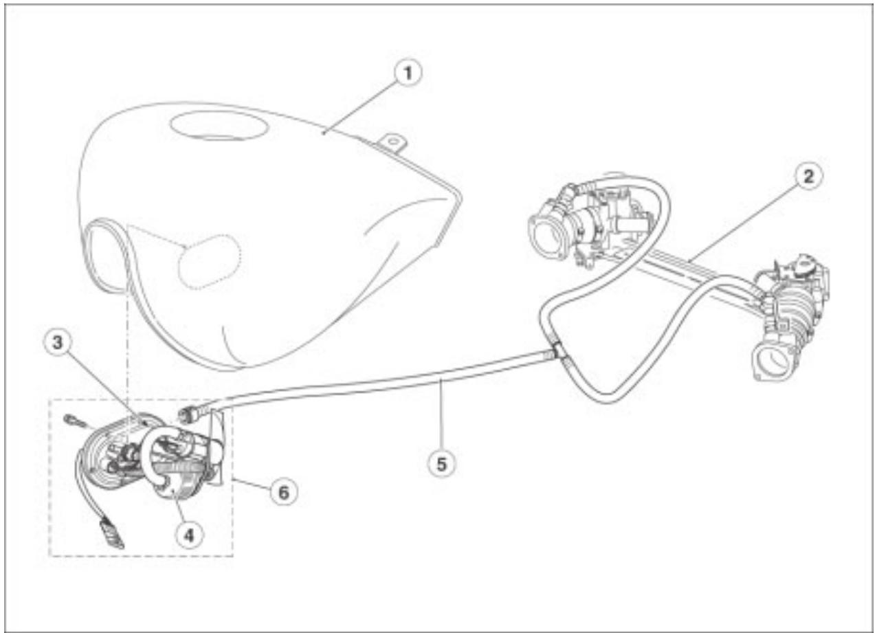MOTO GUZZI NEVADA CLASSIC 750 IE - SCHEMA D'ALIMENTATION - 1