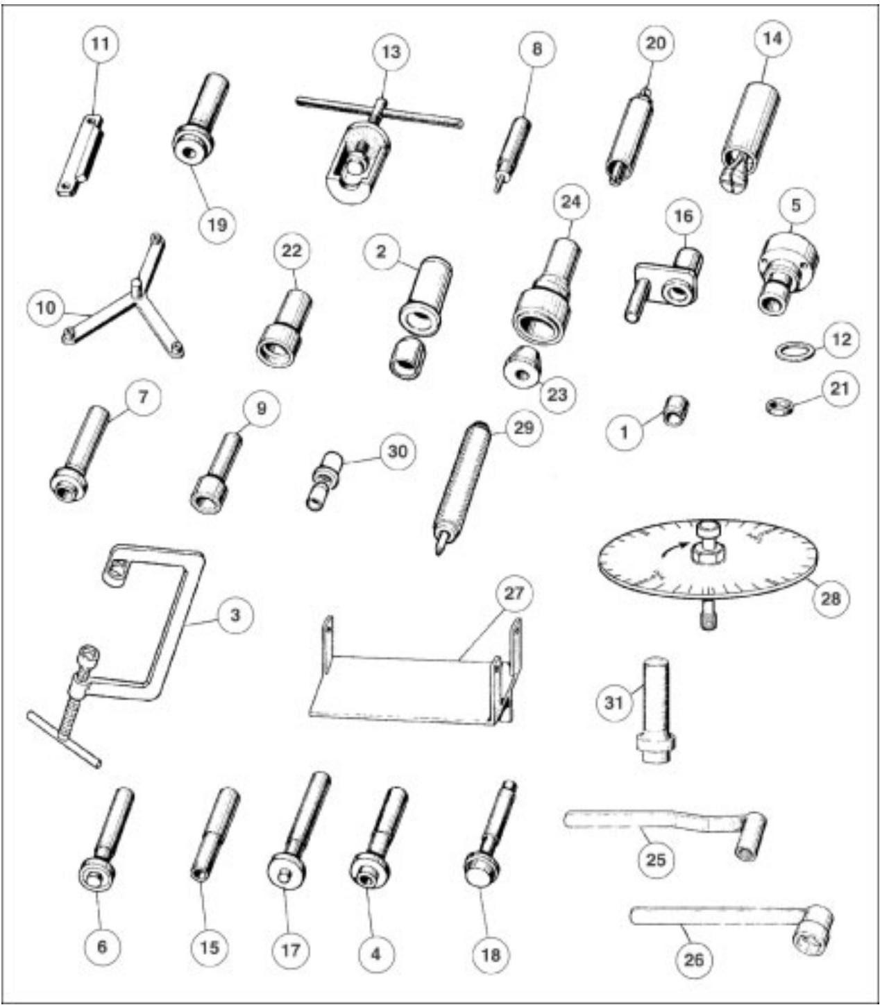 MOTO GUZZI NEVADA CLASSIC 750 IE - COUPLES DE SERRAGE - 1
