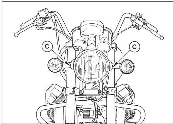 MOTO GUZZI CALIFORNIA CLASSIC - Adjusting the headlight beam (fig. 33) - 1