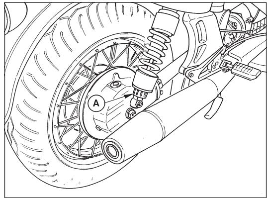 MOTO GUZZI CALIFORNIA CLASSIC - Rear shock-absorber adjustment - 1