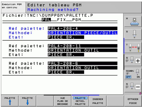 HEIDENHAIN ITNS 530 - Configuration d'un fichier de palettes avec formulaire d'introduction - 2