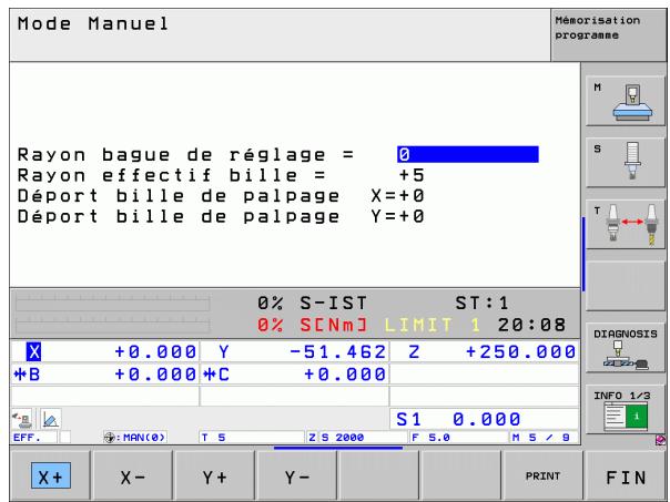 HEIDENHAIN ITNS 530 - Gérer plusieurs séquences de données d'étalonnage - 2