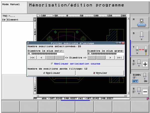 HEIDENHAIN ITNS 530 - Sélection rapide des positions de perçage en tirant sur un cadre de sélection avec la souris - 1