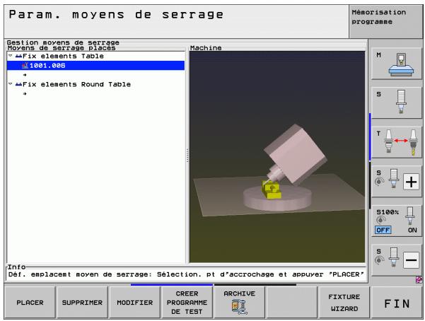 HEIDENHAIN ITNS 530 - Vérifier la position du matériel de serrage étalonné - 1