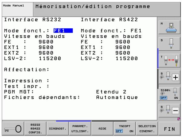 HEIDENHAIN ITNS 530 - Exemple : sortie du dialogue 1 et de la valeur numérique de Q1 - 1