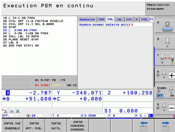 HEIDENHAIN ITNS 530 - Répartition de partie de programme/Sous-programmes (onglet LBL) - 1