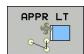 HEIDENHAIN ITNS 530 - Approche sur une droite avec raccordement tangentiel : APPR LT - 1