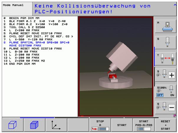 HEIDENHAIN ITNS 530 - Exécuter le test anti-collision - 3