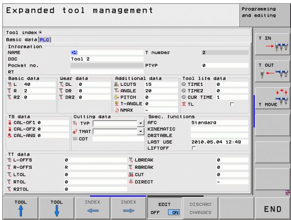 HEIDENHAIN ITNS 530 - Utiliser le gestionnaire d'outils - 1