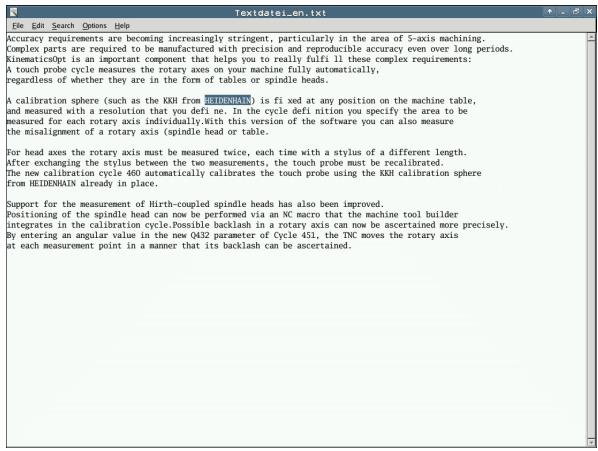 HEIDENHAIN ITNS 530 - Afficher les fichiers texte ettraiter - 3
