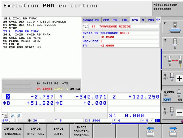 HEIDENHAIN ITNS 530 - Répartition de partie de programme/Sous-programmes (onglet LBL) - 3