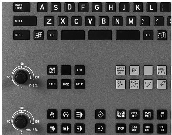 HEIDENHAIN ITNS 530 - Modifier la vitesse de rotationbroche et l'avance - 2