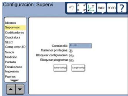 HEIDENHAIN ND 1400 QUADRA-CHEK - Introducir la contraseña del supervisor - 1
