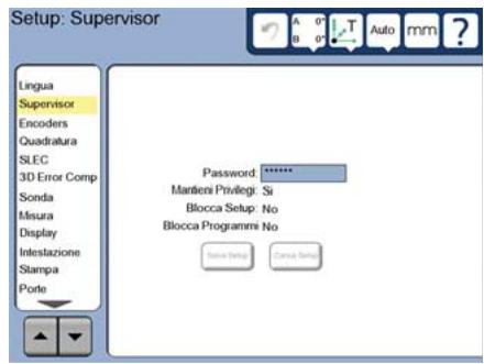HEIDENHAIN ND 1400 QUADRA-CHEK - Insertimento della password del supervisor - 1
