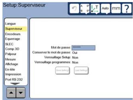 HEIDENHAIN ND 1400 QUADRA-CHEK - Saisir le mot de passe du superviseur - 1