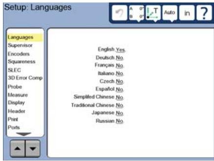 HEIDENHAIN ND 1400 QUADRA-CHEK - Visualizar o menu de configuração - 2