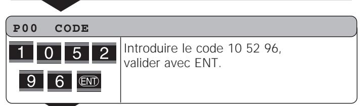 HEIDENHAIN ND 281 B - Introduction dans le tableau de valeurs de correction - 3