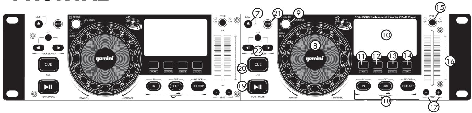 GEMINI CDX-2500G - POR FAVOR LEA ANTES DE UTILizar, INSTRUCCIONES IMPORTANTES DE SEGURIDAD - 11