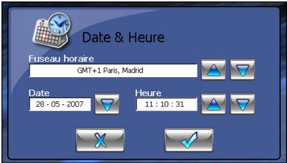 AIRIS T940T - Date &amp; heure - 2