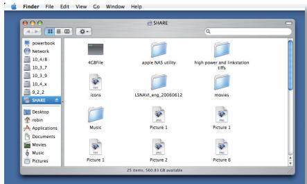 BUFFALO LINKSTATION PRO - Verwendend der LinkStation in Kombination mit einem Mac - 3