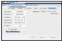 BUFFALO LINKSTATION PRO DUO - Esquema del panel posterior - 13