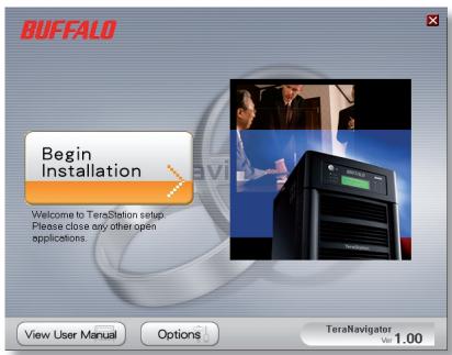 BUFFALO TERASTATION LIVE - Step 3: Installing Software - 3