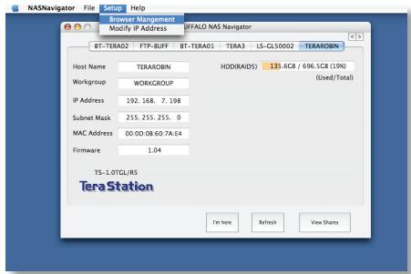 BUFFALO TERASTATION LIVE - Att anvanda TeraStation tillsammans med en Mac - 2