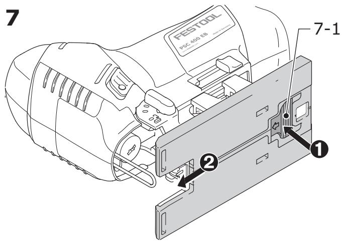 FESTOOL PSBC 400 EBC - Sawing with special base runners - 1