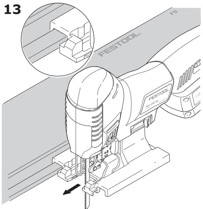 FESTOOL PSBC 400 EBC - Adaptation to the guide rail FS - 1