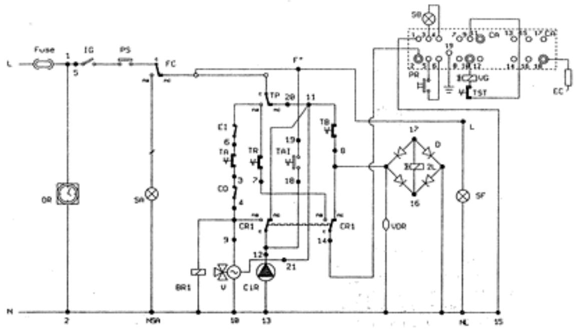 ASTON THERMICA CMB - SCHEMA DE PRINCIPDE DU MODELE CMB 20B - TOP INOX - 1
