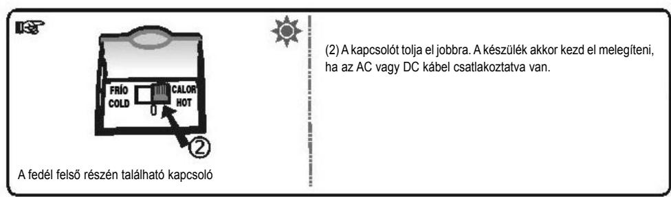 PALSON ALASKA - B-Az ON/OFF Kapcsoló és a MELEG/HIDEG Kapcsoló használáte - 2